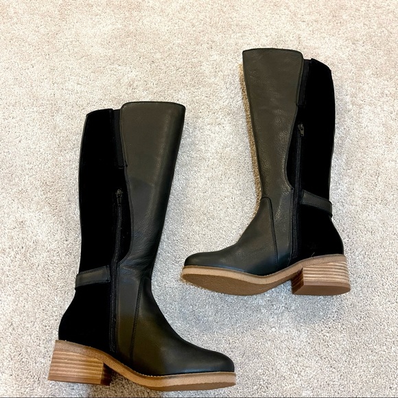 NWT Lucky Brand Timinii Leather Knee High Round Toe Riding Boots - Picture 5 of 16